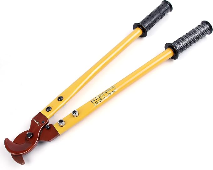LK-250 Heavy Duty Cable Cutters, Multifunctional Labor-saving Long Arm Wire Cutter Pliers, Electrical Heavy Duty Cable Cutters for Cutting Copper and Aluminum Cable Up to 250mm²