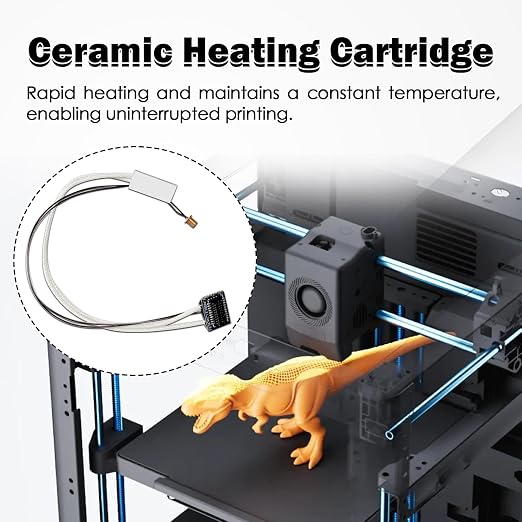 Hotend Heating Assembly Kit for AD5X Heat Resistant Heating Component with Base Clip Heater Cartridge Thermistor Temperature Sensor for Flashforge AD5X 3D Printer Accessories