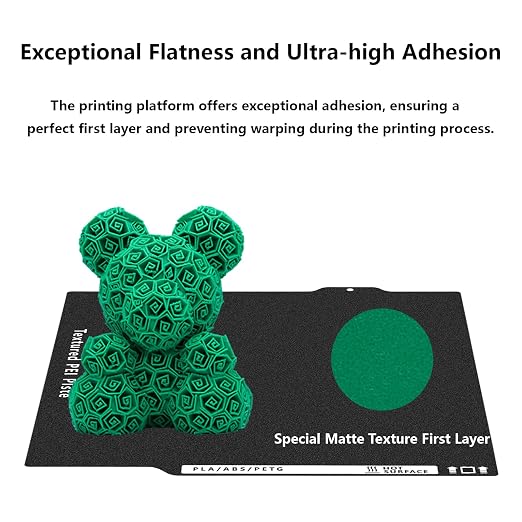 A1 Mini PEI Build Plate, 3D Printer Parts Double Sided Black Textured PEI Platform with Handle for Bambu Lab A1 Mini 184x184mm