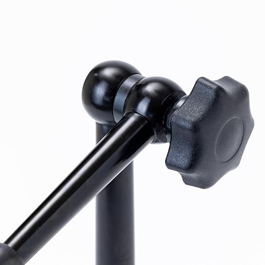 PEC Tools 176lb/80kg Magnetic Base with Premium Steel Universal Arm and Mechanical Lock for Dial Indicators, Fits 6mm, 3/8", and Dovetail, Premium Precision Measuring Tool Stand