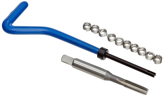 E-Z Lok EK20710 Helical Threaded Insert Kit, 304 Stainless Steel, #12-24 Thread Size, 0.216" Installed Length (Pack of 10)