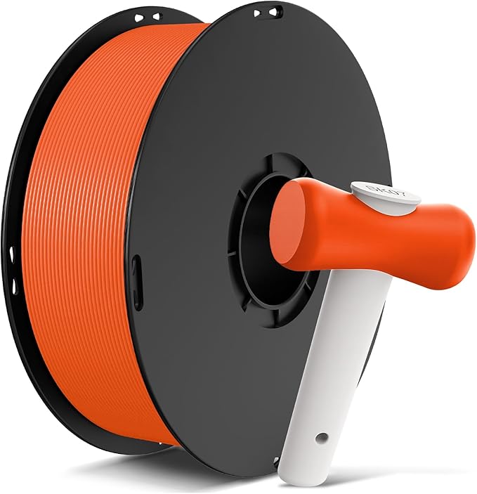 ANYCUBIC ABS Filament 1.75mm, High Strength and Toughness, 3D Printer Filament Dimensional Accuracy +/- 0.02mm, 1KG Spool (2.2 lbs), Orange