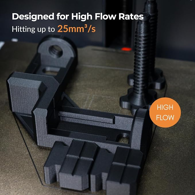 Siraya Tech PETG-CF Pro HF 3D Printer Filament – Industrial-Grade High-Speed Carbon Fiber PETG, Exceptional Impact & Heat Resistance, Minimal Warping, High Flow for Rapid Printing (1kg, Matte Black)