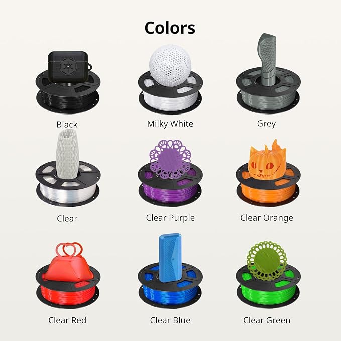 ANYCUBIC TPU Filament 1.75mm, 95A Soft Flexible 3D Printer Filament, Dimensional Accuracy +/- 0.03mm, Print with Most FDM 3D Printers, 1KG Spool, Black