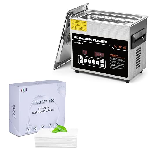 Ultrasonic Cleaner 3L Dual-Frequency & Youny HoltRa Eco Ultrasonic Cleaner Sheets