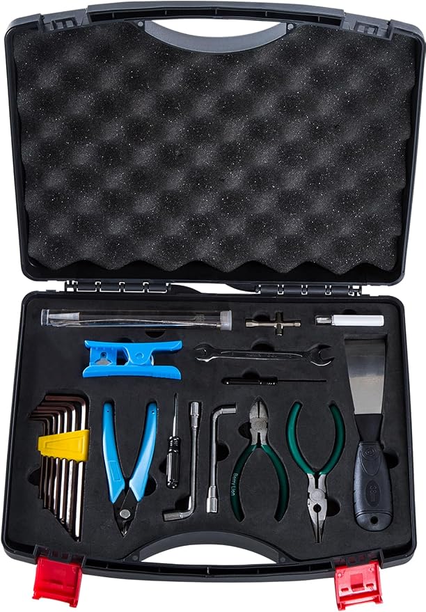 Creality 3D Printer Tool Box Kit, 35Pcs Case Includes 18 Types of Tools Screwdriver/Wrench/Pliers/Needle/SD Reader 3D Printing ABS Storage Toolbox Set for Cleaning Finishing Printing