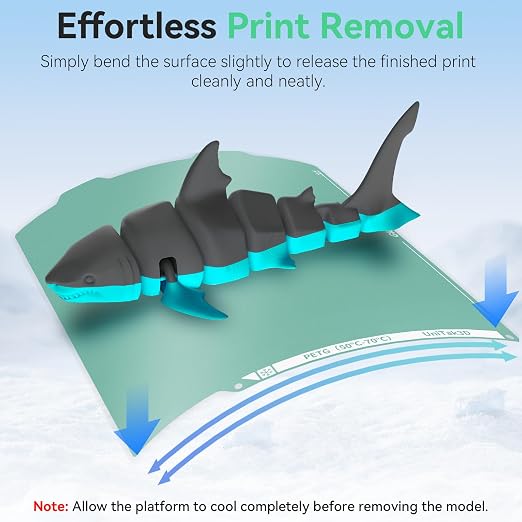 Energy-Saving A1 Mini Cold Build Plate 184 * 184mm Double Sided Glossy+Matte Low-Temperature Print,Strong-Adhesion Platform, ONLY Compatible with Bambu Lab A1 Mini 3D Printer(No Glue Required)-1PCS
