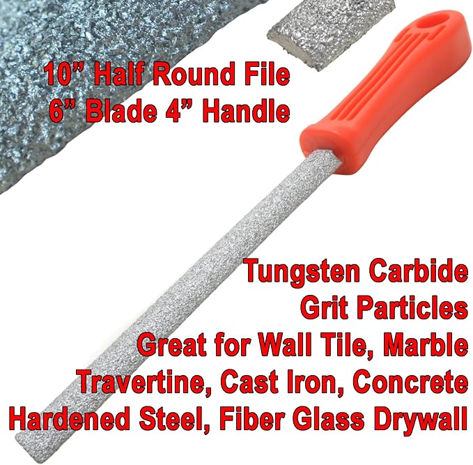 Tile Cutter for Ceramic Tiles Kit 4 Porcelain Tile Drills Hole Saw for Pipes Saw Blade for Notching Grinder Tile Saw for Cutting Out Sockets Tile File for Trimming Edges Grout Rake for Cleaning Grout