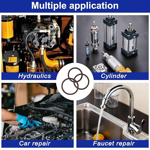 199PCS Viton O Ring Kits, 30 Metric Sizes FKM O Ring Kit, Fluorocarbon 75A, Chemical Resistant and Oil Resistance O-Rings for Various Chemicals, Hydraulic, Cylinders, Plumbing with 4PCS O-Ring Picks