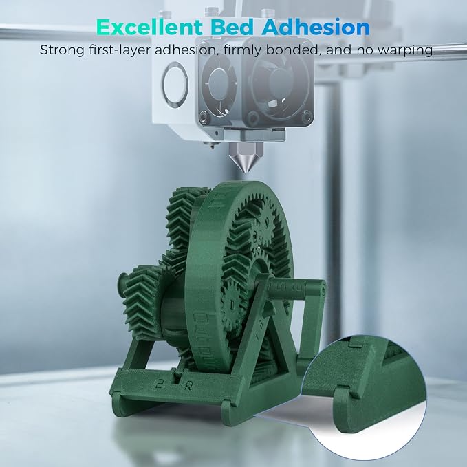 IEMAI Carbon Fiber PETG Filament 1.75mm Matte Army Green 1KG, PETG-CF 3D Printer Filament with Dimensional Stability & Low Warpage, High Stiffness, Heat Resistant, Easy Print