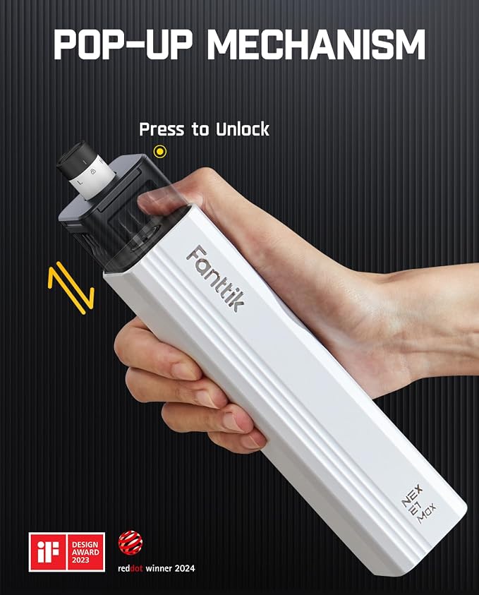 Fanttik E1 Max Electric Screwdriver, Mini Precision Screwdriver Set, 50 Magnetic Bits, Magnetic Storage, 5/32‘’Hex, Repair Tool Kit for Electronics Phone Camera Laptop Watch for Dad (White)