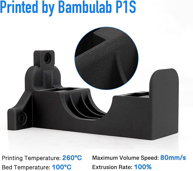 yxpolyer Nylon Carbon Fiber Filament PA12-CF 3D Printing Filament 500g with AMS-Compatible PC Heat-Resistant Spool