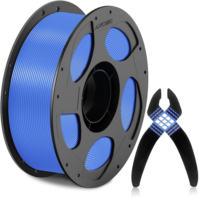 ANYCUBIC TPU Filament 1.75mm for Anycubic ACE 2 PRO, 68D Hard Rigid Flexible TPU 3D Printer Filament, Compatible with Most FDM 3D Printers, 1KG Spool, Blue