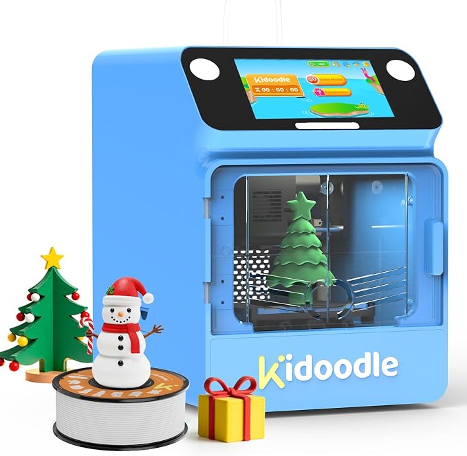 Kidoodle 3D Printer for Kids - Toy 3D Printers, Huge Toy Library Weekly Update, Wi-Fi & App Control, Up to 600mm/s Faster Printing Speed, Mini 3D Printer Kids, Safe for Children, Easy to Use