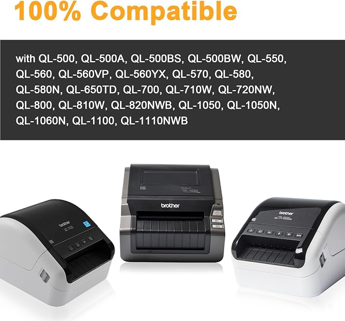 (12 Rolls + 1 Frame, 4800 Labels) Labelebal Compatible 1-1/7" x 3-1/2"(29mm x 89mm) Direct Thermal Labels Replacement for DK-1201 Shipping Mailing Postage Address Compatible for Brother QL Printer