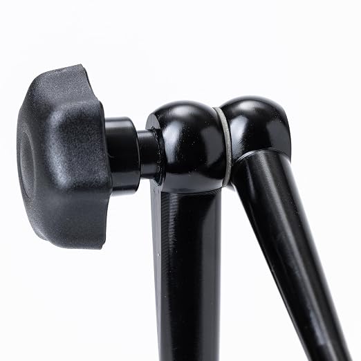 PEC Tools Universal Arm Magnetic Base with Mechanical Locking System, 176lb/80kg Holding Force, Fits 6mm & 3/8" Stems and Dovetail, Precision Adjustable Stand for Dial & Test Indicators