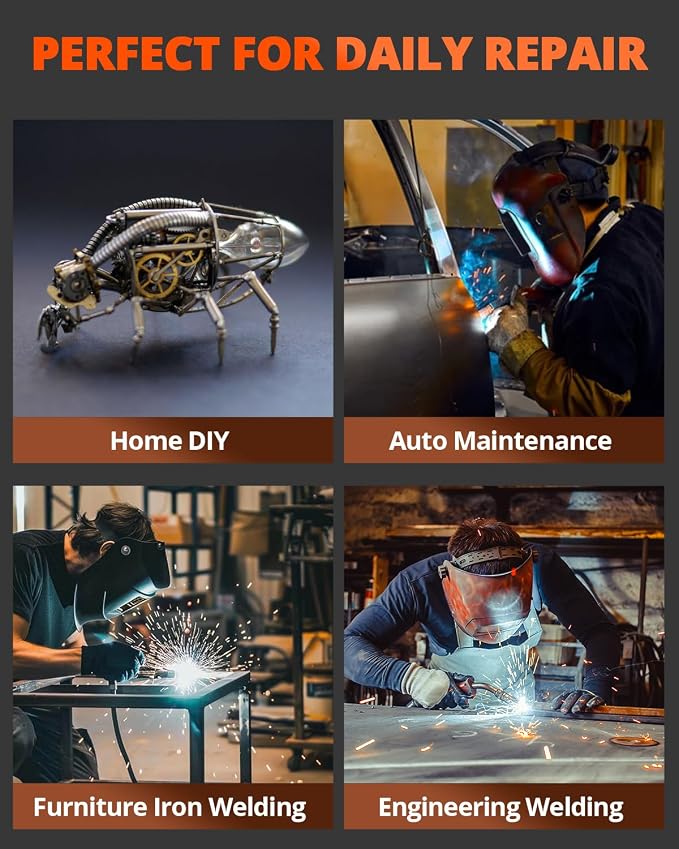 HITBOX 8 in 1 Professional 200A 110V/ 220V Dual Pulse Aluminum MIG Welder, Multi-Process Welding Machine for Single/Dual Pulse MIG, Lift TIG, MMA, Spot Welding, Gas Gasless and Spool Gun Compatible