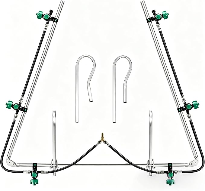 6-Nozzle Foldable Boom Sprayer with 2 Heavy-Duty Hooks– 122" Coverage for ATV/UTV, Adjustable Spray Patterns, Easy-Transport Folding Design