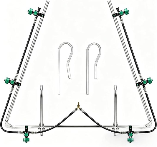 6-Nozzle Foldable Boom Sprayer with 2 Heavy-Duty Hooks– 122" Coverage for ATV/UTV, Adjustable Spray Patterns, Easy-Transport Folding Design
