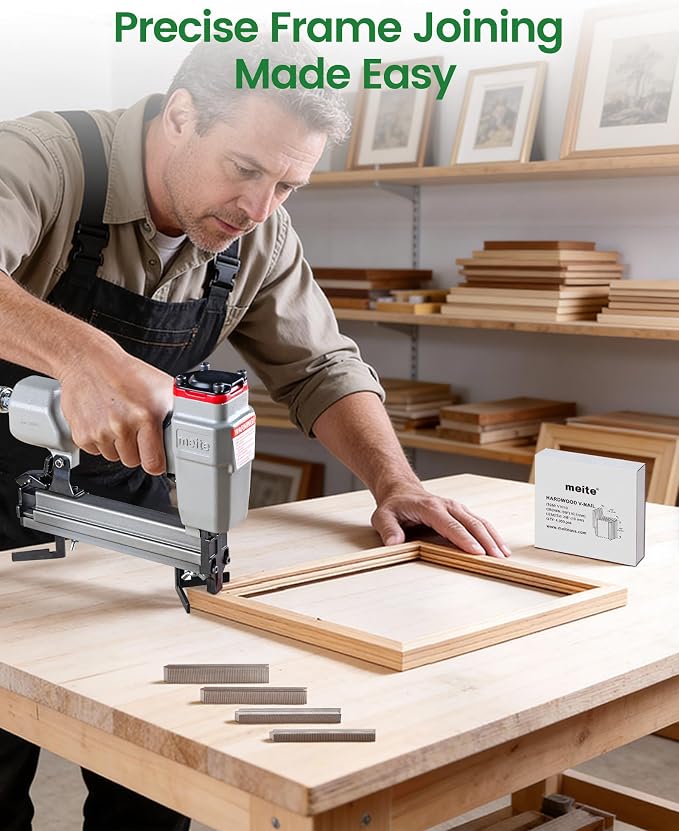 meite Hardwood Type 10.3mm Diameter V Nails 7mm Length 9/32-Inch for Picture Frame Joiner V1015B V-Nailer Pneumatic Joining Corners Tool 4,000 PCS/Box