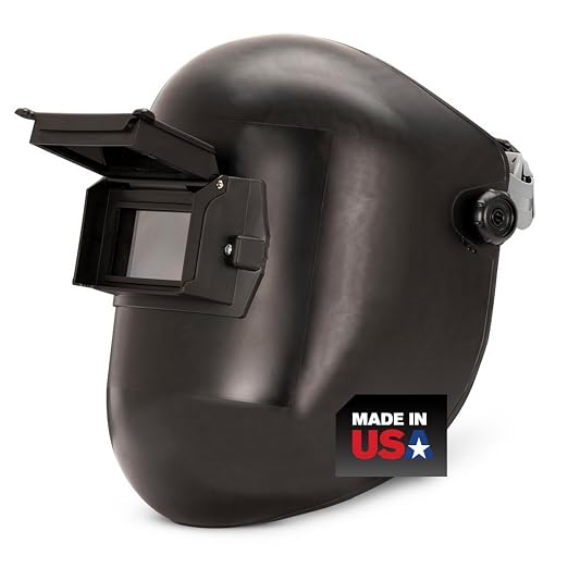 Jackson Safety PL280 Pipeline Welding Helmet - Shade 10 Flip Front Welding Hood - ANSI Z87.1 - Made in USA (Multiple Headgear Styles and Colors)
