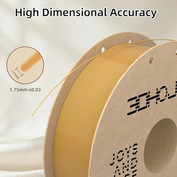 3DHoJor Silk PLA Filament 1.75mm, PLA Filament 1.75mm Silk Shiny 3D Printer Filament, 1kg*4 Cardboard Spool, Dimensional Accuracy +/- 0.03 mm, Fit Most FDM Printer(Gold+Red+Green+Blue)