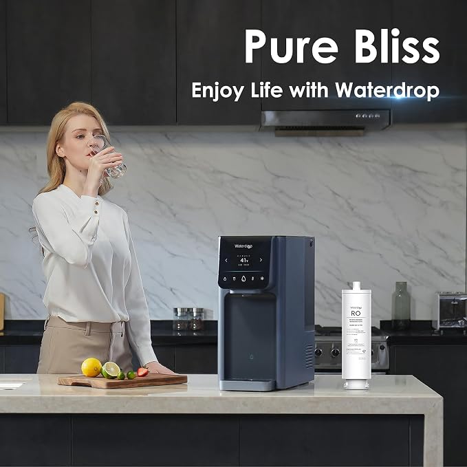 Waterdrop A1-RO Filter, Replacement for Waterdrop A1 Reverse Osmosis Hot Cold water Dispenser, 12-month Lifetime | Countertop Reverse Osmosis Filter, Enhanced Filtration, Long Filter Lifespan, Easy and Quick Filter Replacement