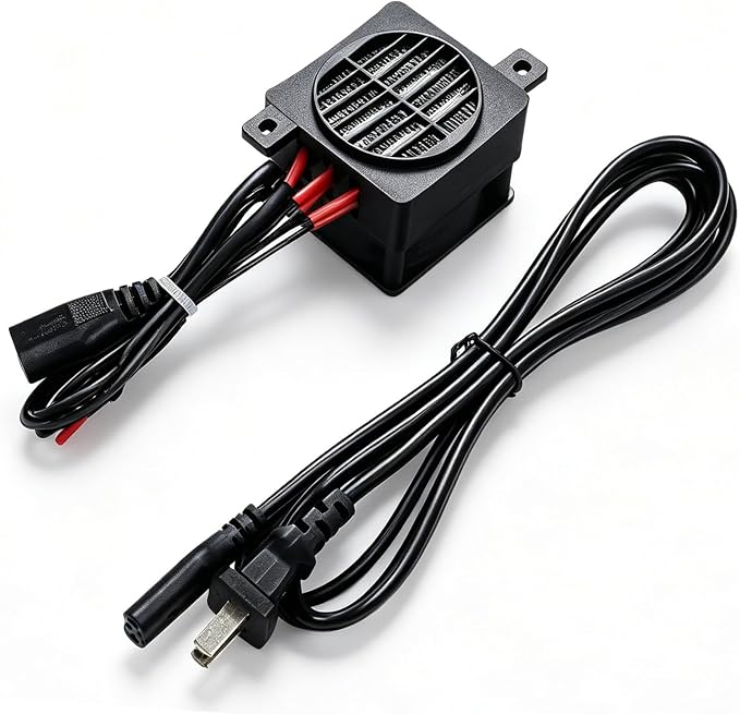PTCYICU PTC Fan Heater 200W 110V, Ceramic Fast-Heating Element with Constant Temperature Thermistor Insulation, Energy-Saving Car Auto Air Heater with Plug for Indoor Small Room Space Use 60mm