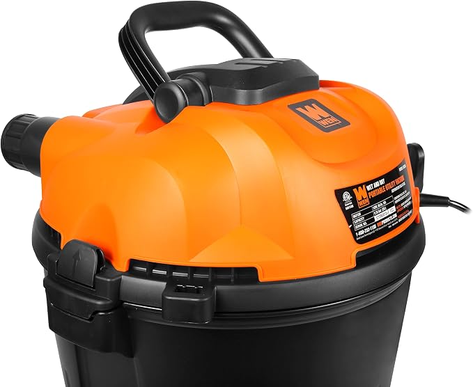 WEN VC9209 10-Amp 9.25-Gallon 6.5 Peak HP Wet/Dry Shop Vacuum and Blower with 0.3-Micron HEPA Filter, Hose, and Accessories