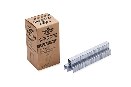 Spec Ops Tools Heavy Duty Staples for Staple Gun & Hammer Tacker, 5,000 Pack, 9/16" Staples