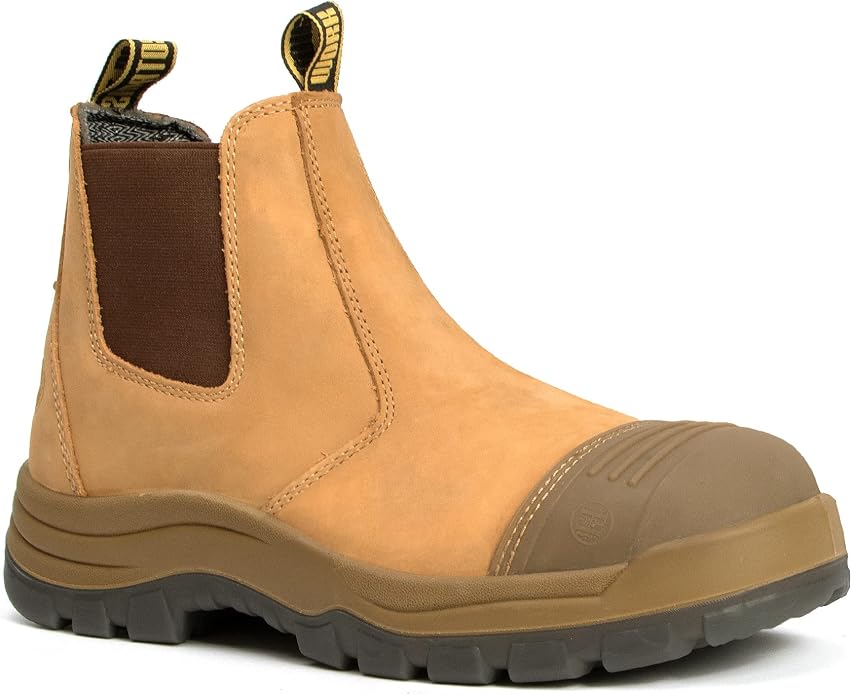 Work Boots for Men, Composite/Soft Toe Waterproof Working Boots, Slip Resistant Anti-Static Slip-on Safety Working Shoes 8 9 10 11 12 13