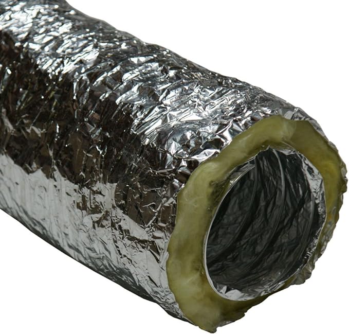 Rubber-Cal "HVAC Insulated-Flex" Ducting Ventilation Duct Hose, 12-Inch by 25-Feet