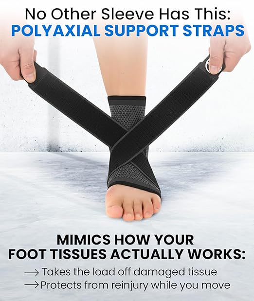Koprez Plantar Fasciitis Sleeve - Plantar Fasciitis Relief, Plantar Fasciitis Socks, Ankle Compression Sleeve, Ankle Support for Women, Plantar Fasciitis Brace, Ankle Sleeve, Ankle Support Men