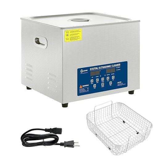 22L Heated Ultrasonic Cleaner – Professional Digital Timer & Stainless Steel Tank, Heavy-Duty Cleaning Machine for Auto Parts, Jewelry, Glasses & Industrial Components | Heated Ultrasonic Cleaner,Professional Digital Timer&Stainless Steel Tank