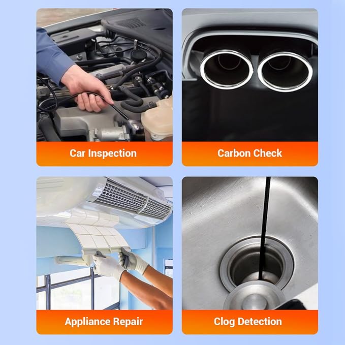 Endoscope Camera with Light, 3.9MM Type C/USB HD Borescope Inspection Camera, 15-20mm Depth of Field, Wide Angle Borescope Camera