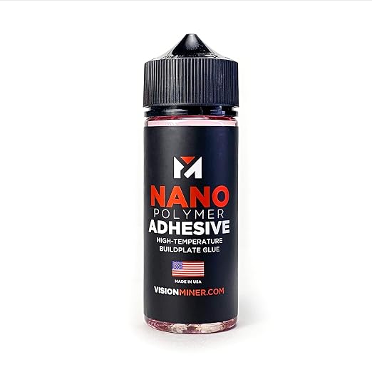 Nano Polymer Adhesive (120ml) - Ultimate 3D Printing Bed & Build Plate Adhesion - No Mess, Non-Toxic, Works for PLA, ABS, PEI, PEEK, Nylon, PC and More. Easy Application, Easy to Clean!