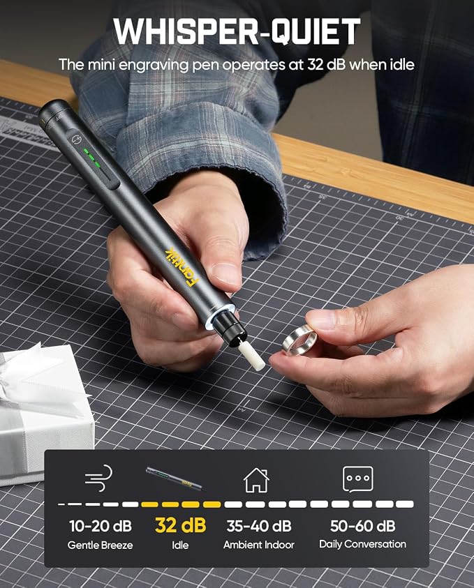 Fanttik F2 Master Kit Mini Cordless Rotary Tool, 5 Speed, Engraving Pen, 28 Accessories for 3D Printed Finishing, Sanding, Polishing, Drilling, Carving, Precision DIY in Flip-Top Case