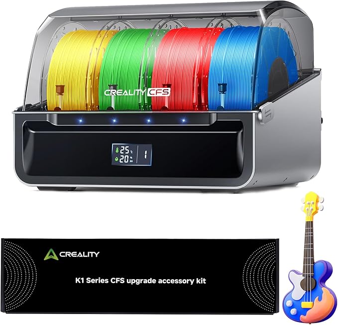 Official Creality K1 Series CFS Upgrade Kit with CFS, Multicolor 3D Printer Automatically Filament System, Supports 4 Parallel Devices for 16 Color Printing for K1 Max/K1C/K1/K1 SE