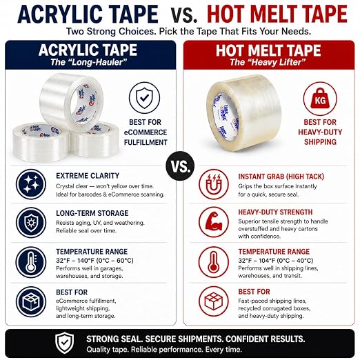 Tape Logic Packing Tape (6-Rolls), 3" x 55 yd - Industrial Strength Packaging Tape Refill for Shipping, Moving, Order Fulfillment, Acrylic 3.5 Mil