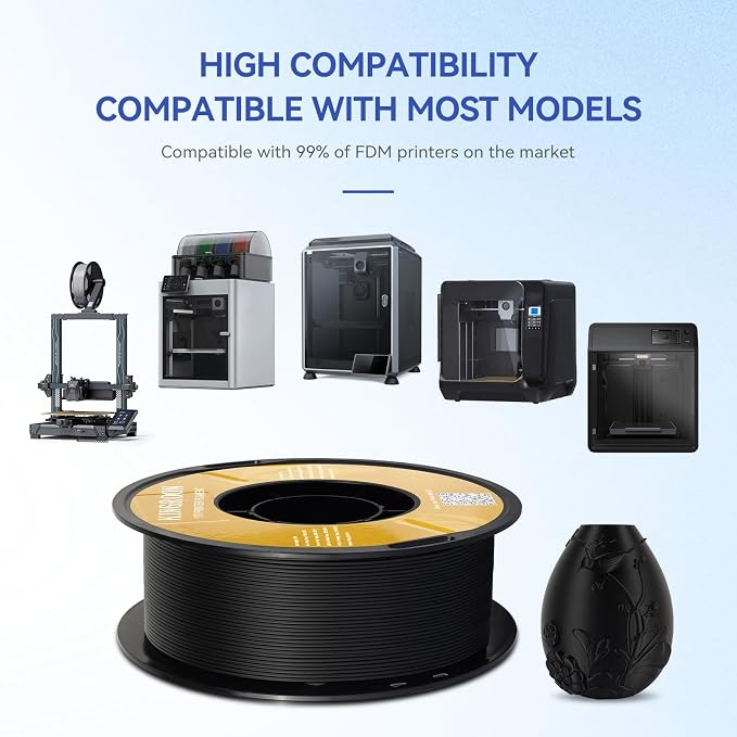 Kingroon Matte PLA Filament Bundle 1.75mm 3D Printer Filament Bundle Multicolor 1kg Dimensional Accuracy +/- 0.02 mm (12 Rolls Mixed Colors)