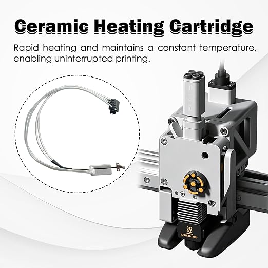 A1 Mini/A1 Hotend Heating Assembly Kit Heating Component with Ceramic Zirconia Base Clip Heater Cartridge Thermistor Heat Resistant for Bambu Lab A1/A1 Mini 3D Printer Accessories