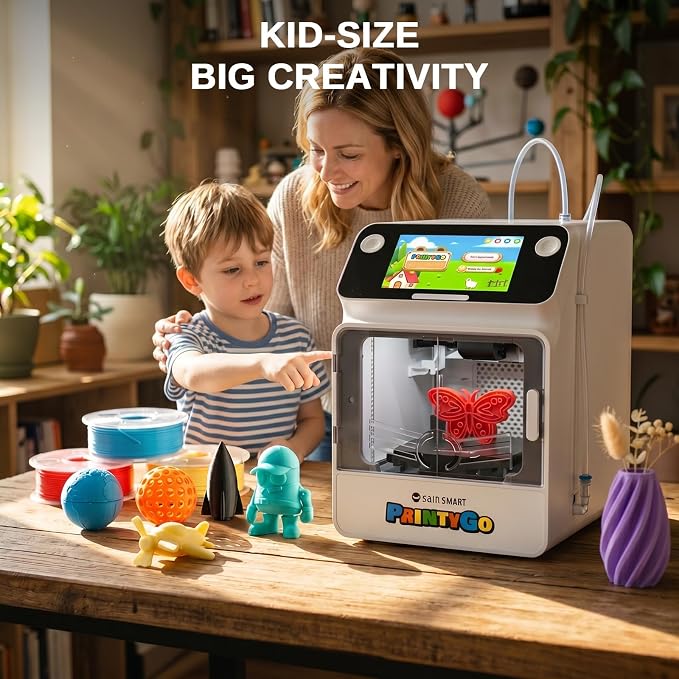 SainSmart PLA Filament 1.75mm, Planet Explorer 8-Color Mini Spool Bundle, 250g Each, High-Speed PLA, +/-0.02mm Accuracy, Easy-to-Print, Compatible with Most FDM 3D Printers