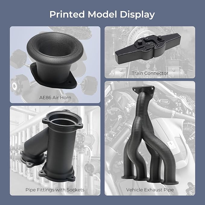 Creality Hyper PLA-CF Carbon Fiber PLA Filament 1.75mm, High-Speed 3D Printer Filament, 50-300mm/s, 1kg(2.2lbs)/Spool, Dimensional Accuracy ±0.03mm, Black