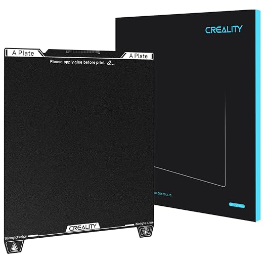 Creality Official K1 SE/K1C Build Plate, 235x235mm Epoxy Resin Surface Magnetic Flexible Spring Steel Bed Plate for K1/Ender 3/3 V2/3 V3/3 V3 KE/3 V3 SE (Without Magnetic Base)