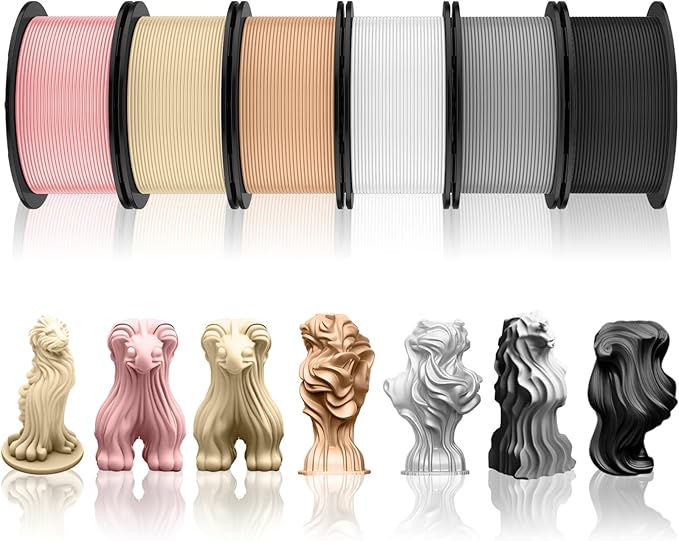 Pangda 3D Printer Filament Pla Bundle 1.75mm Multicolor, ±0.02mm Dimensional Accuracy, 3D Printing Filament for DIY Projects, Holiday Crafts(1.5 kg,Boho Color)