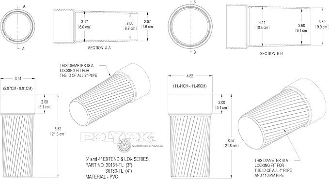 Polylok 4" Extend & Lok™ for Effluent Filters