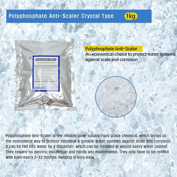 FilterTech Anti-Scaling Polyphosphate Siliphos Crystal (5~15mm)