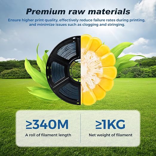 FLASHFORGE Rapid PLA Filament 1.75mm +/- 0.02mm Burnt Titanium, Max 500mm/s High Speed Printing, 3D Printer Filament 1kg(2.2lbs), Changing Colors with Light, Perfectly Hide The Layer Line