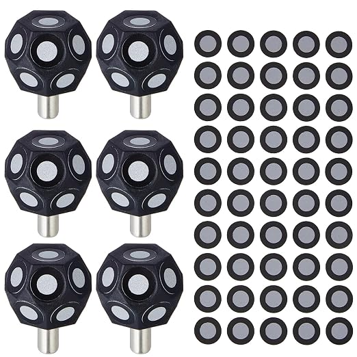 Kingdder 6 Pcs Magnetic 3D Scan Markers Set 2 Sheet 100 Point 6.0 mm 3D Scan Markers Dot Stickers Scanning Spray Scanner Turntable Compatible Tracking Dot Reference Point for Scanning
