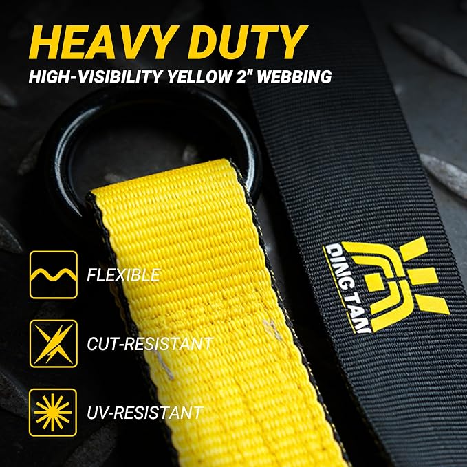 Car Tie Down Straps for Trailers, 4 Pack 2" x 96" Heavy Duty Car Hauler Ratchet Straps, 10,000 lbs Break Strength, Tire Ratchet Straps with Flat Hooks, Lasso Style for Cars, SUVs, UTVs & Trucks